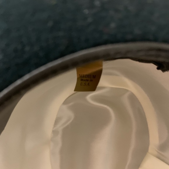 Vintage Hunter Green Felt Fedora with Feathers M - Picture 7 of 7